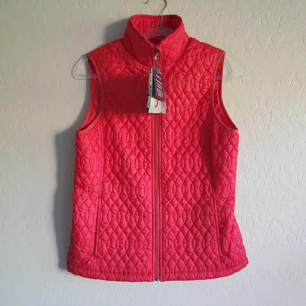 Lands' End Primaloft‎ Vest Crismon Red Small